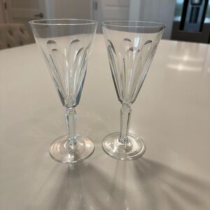 Waterford Crystal Clear Wine Glass Pair